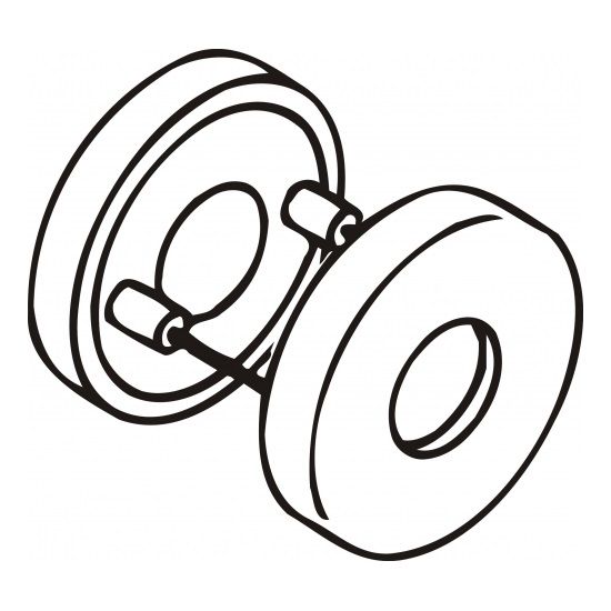 HEWI Drückerrosetten 23 mm