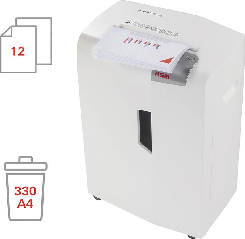 Aktenvernichter shredstar x12pro Schnittgröße 2x15 mm