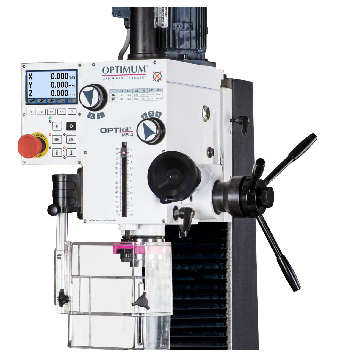 Bohr-Fräsmaschine Optimum OPTImill MB 4D