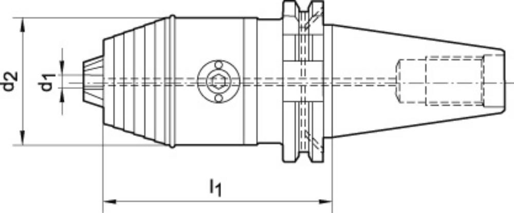FORTIS CNC-Kurzbohrfutter, R+L
