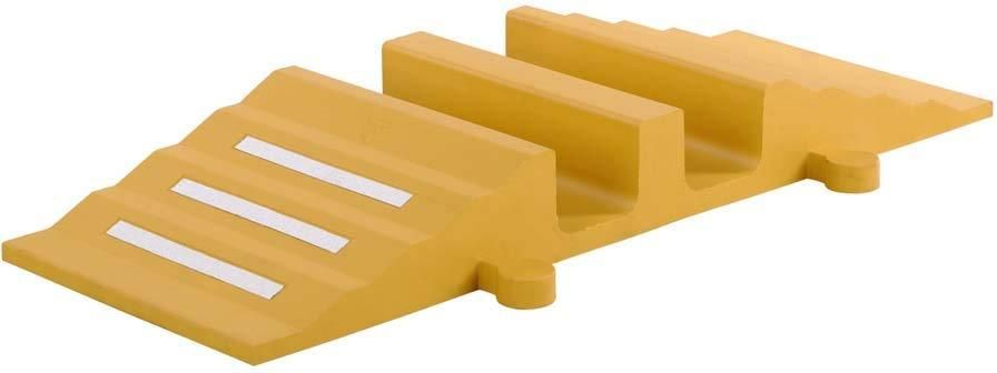 Schlauch-, Kabelbrücke B830xT300xH90 mm gelb
