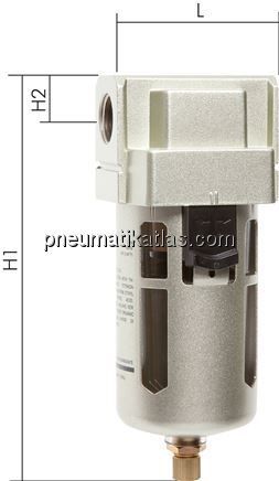 Eco-Line Filter, G 1/4", manuelle Entwässerung