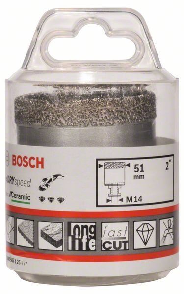 Bosch Diamanttrockenbohrer Dry Speed Best for Ceramic