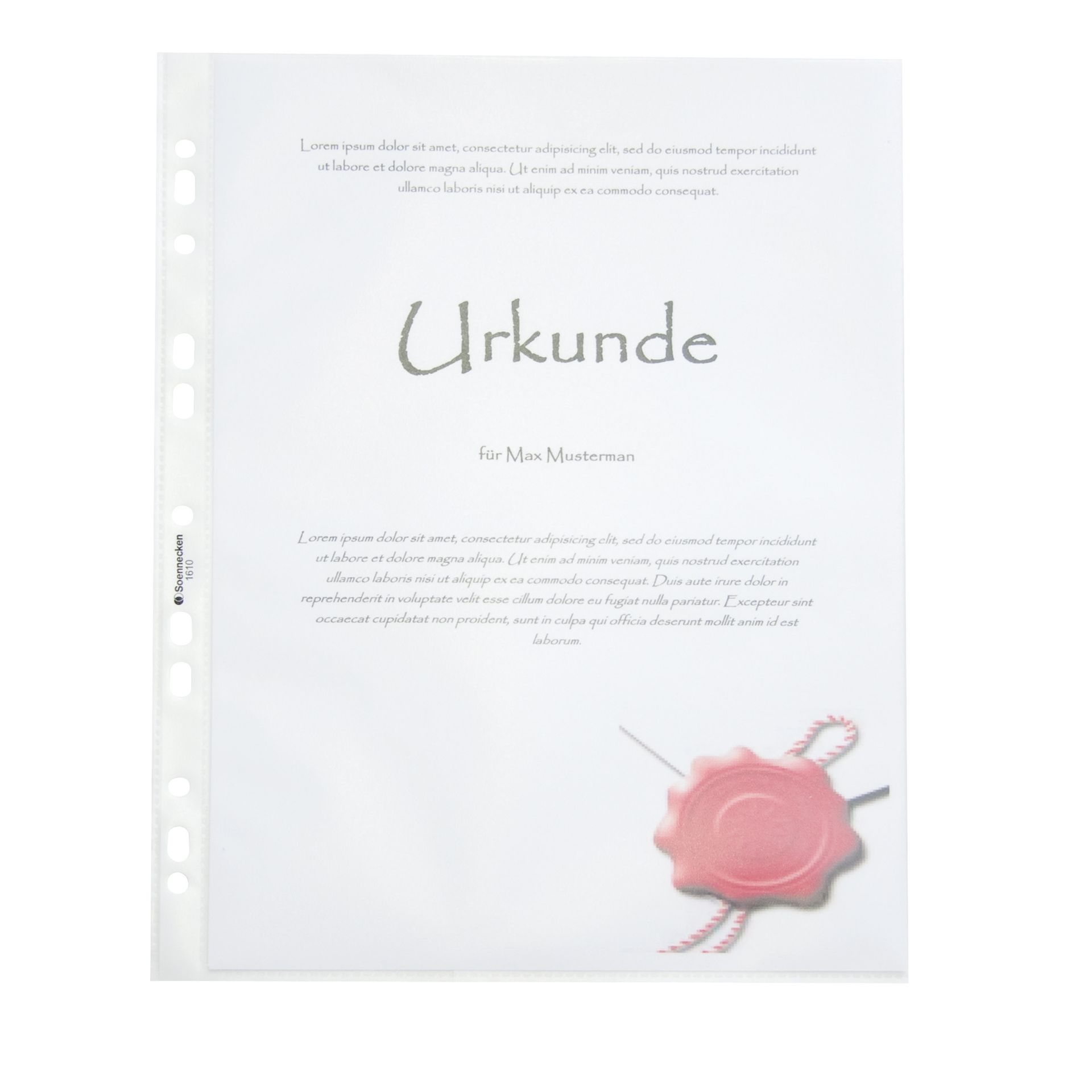 Prospekthülle DIN A4 PP oben offen tr 100St.