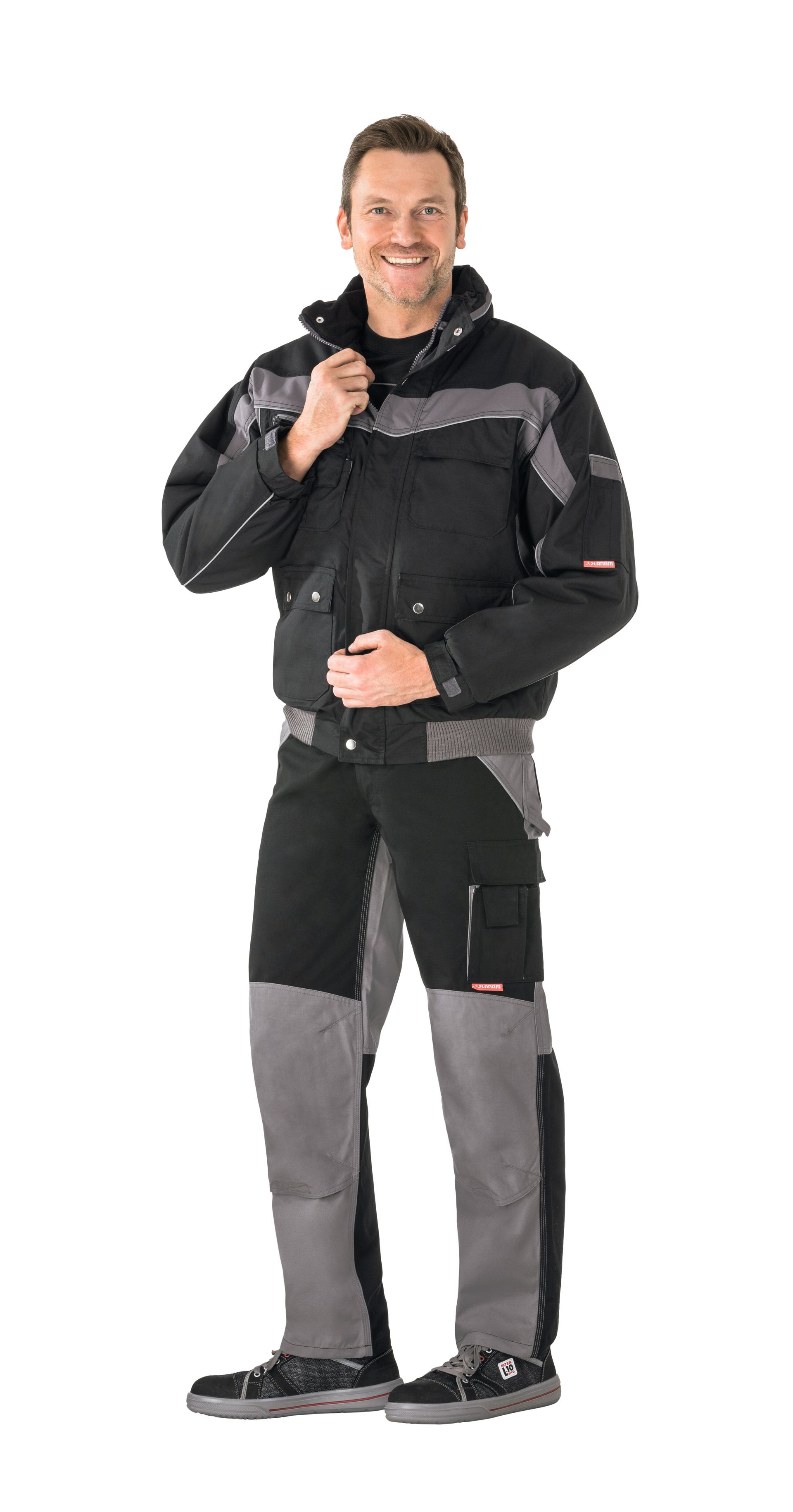 Planam Blouson Plaline, Outdoor schwarz/zink Gr. XS