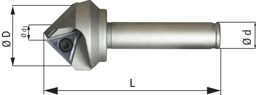 Fasenfräser D25mm 45 GradZ1 für TCGX 163504 FORMAT