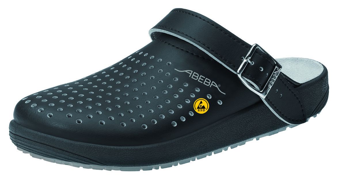 ESD-Berufsschuhe rubber Clog schwarz Gr. 47