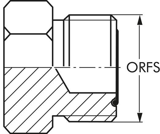 ORFS-Verschlussverschraubung UNF 9/16"-18(AG)