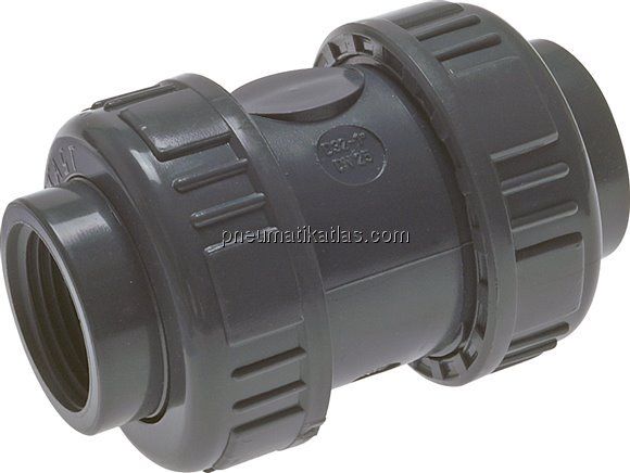 Rückschlagventil, PVC-U / EPDM, Rp 3/8"