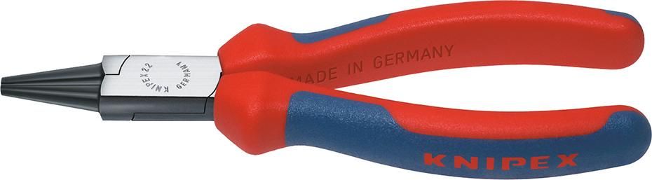 Rundzange poliert mit Mehrkomponenten-Griffen 140mm KNIPEX
