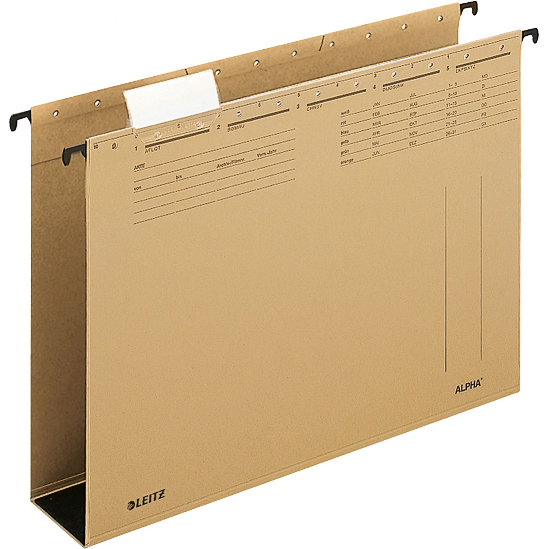 Hängesammler ALPHA DIN A4 60mm Karton braun