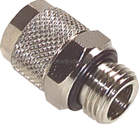 Gerade Verschraubung M 5-4x2mm, Messing vernickelt
