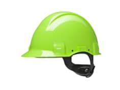 3M™ Schutzhelm, Uvicator, Ratschenverschluss, nicht belüftet, 440 V, Kunststoffschweißband, Warnfarbe, G3001NUV-GB,
