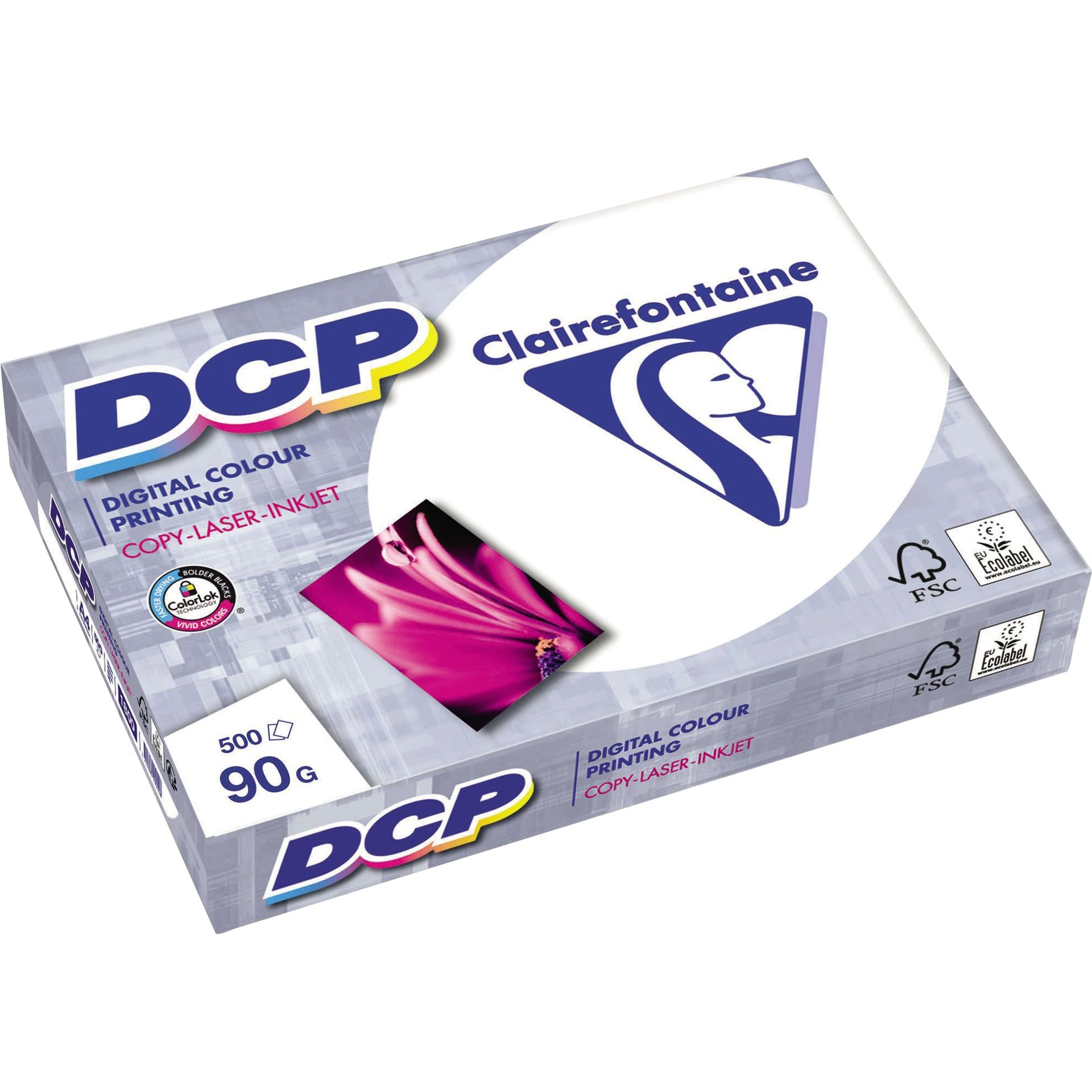 Farblaserpapier DCP DIN A4 90g ws 500 Bl./Pack.