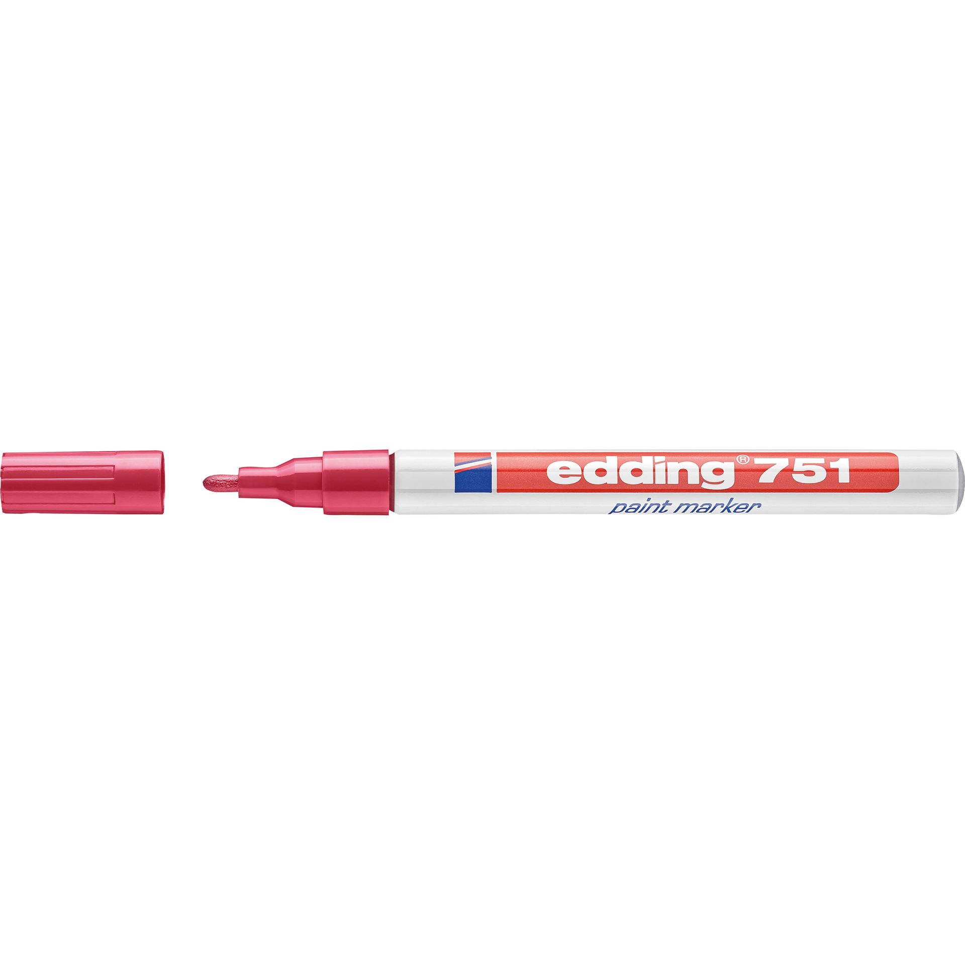 Lackmarker 751 1-2mm Rundspitze permanent rot