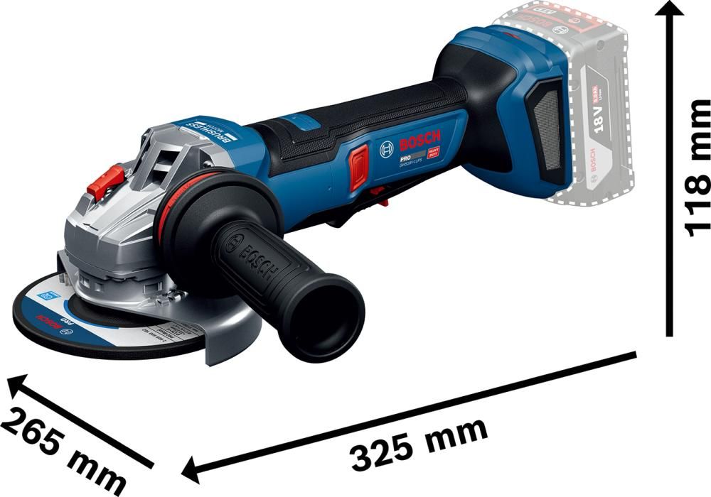 Akku Winkelschleifer soloGWS18V-11PS ohne Akku ohne Ladegerät Karton