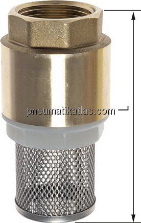 Fußventil (leicht) G 3/8", Messing