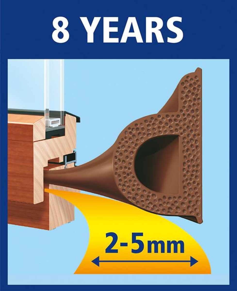 P-Profil-Dichtung braun 10m:9mm tesa 5395