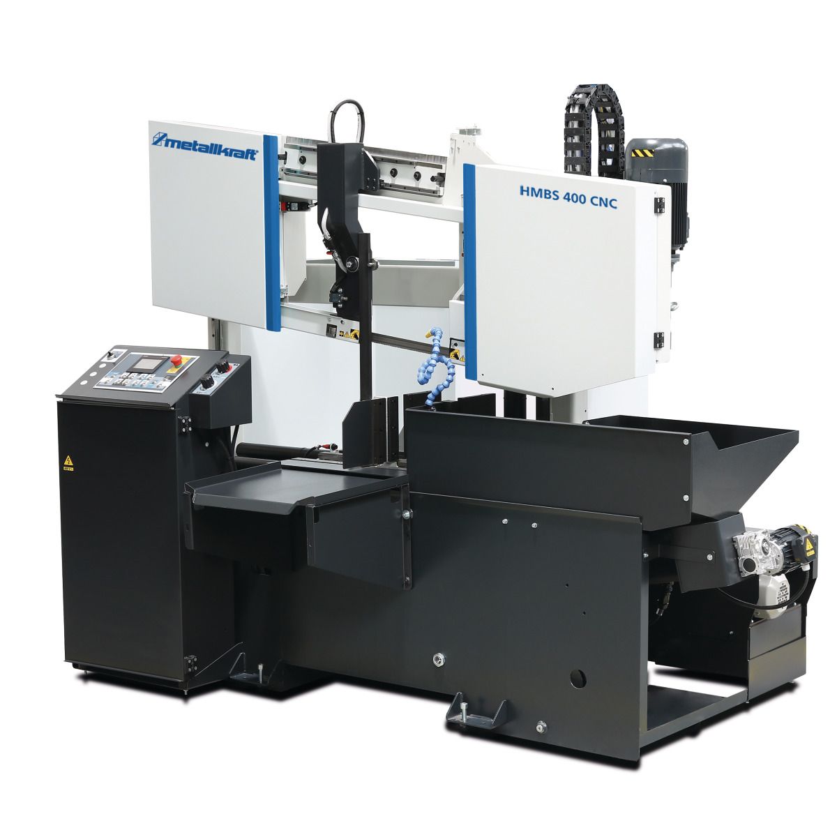 Vollautomatische Zwei-Säulen-Horizontal-Metallbandsäge Metallkraft HMBS 400 CNC