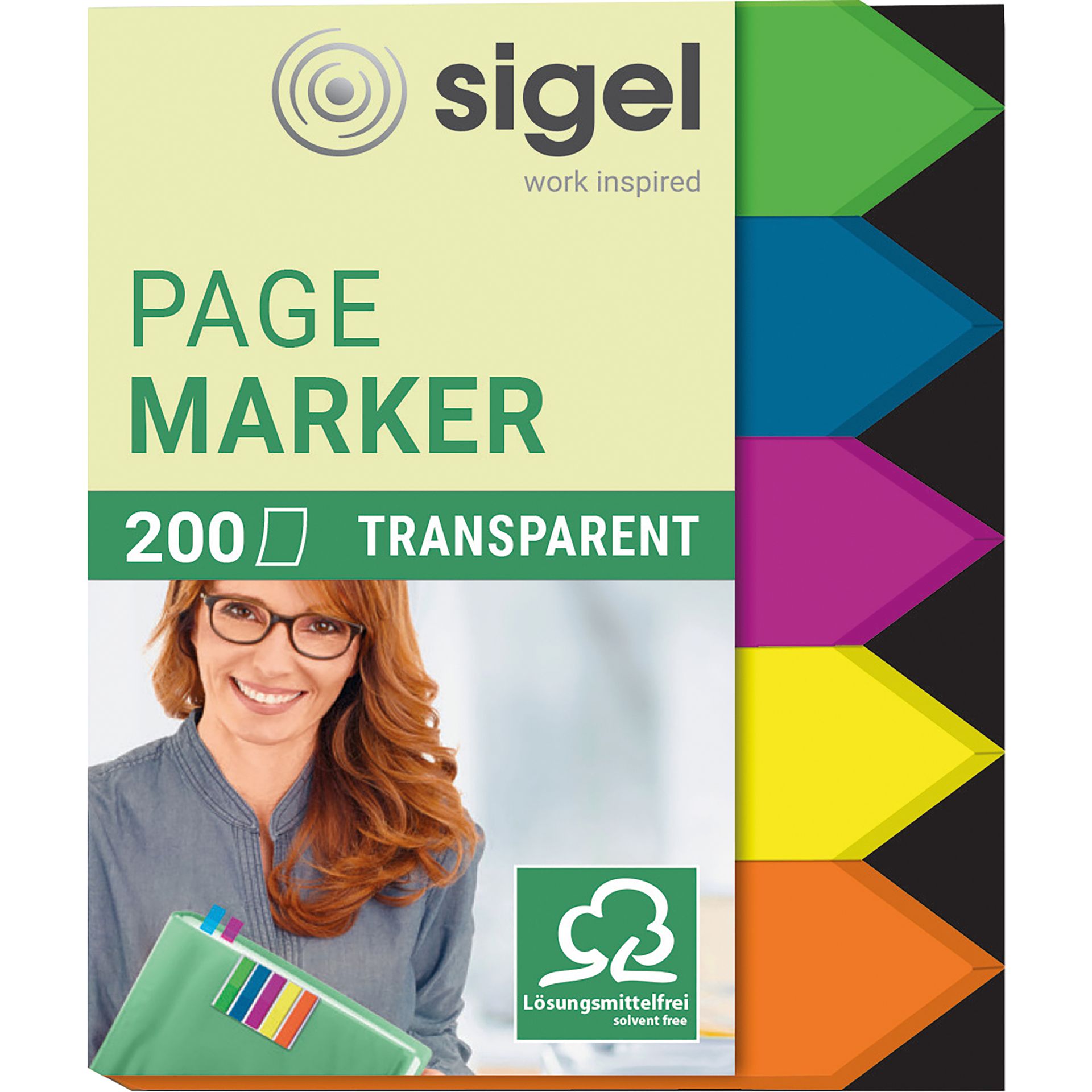 Haftmarker 45x60mm Pfeil farbig sortiert 5 St./Pack.