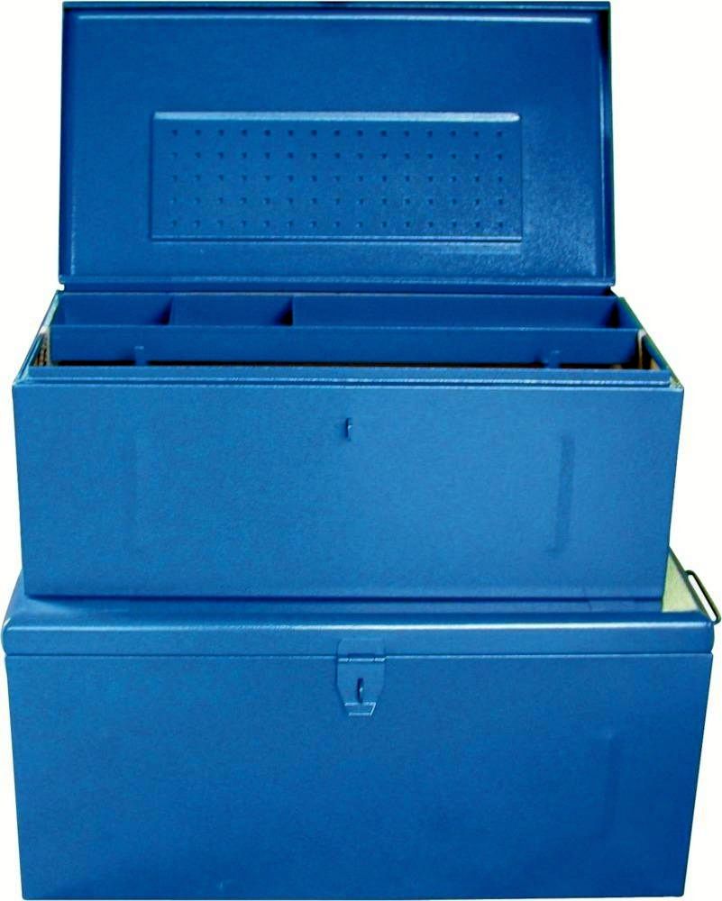 Stahlblechkoffer blau 910x530x430 mm (H)