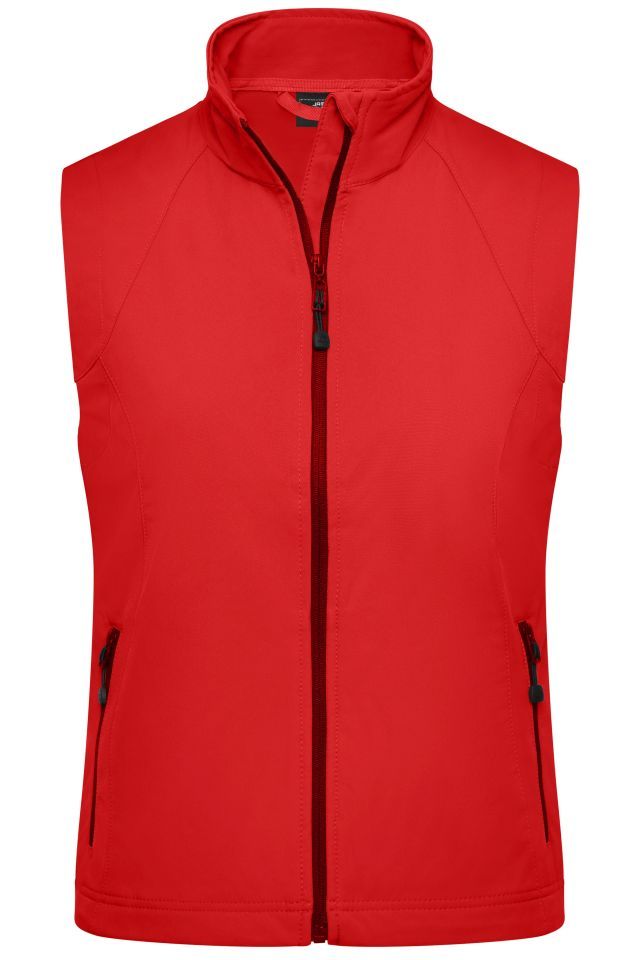 Ladies' Softshell Vest Modische Softshellweste rot, Gr. S