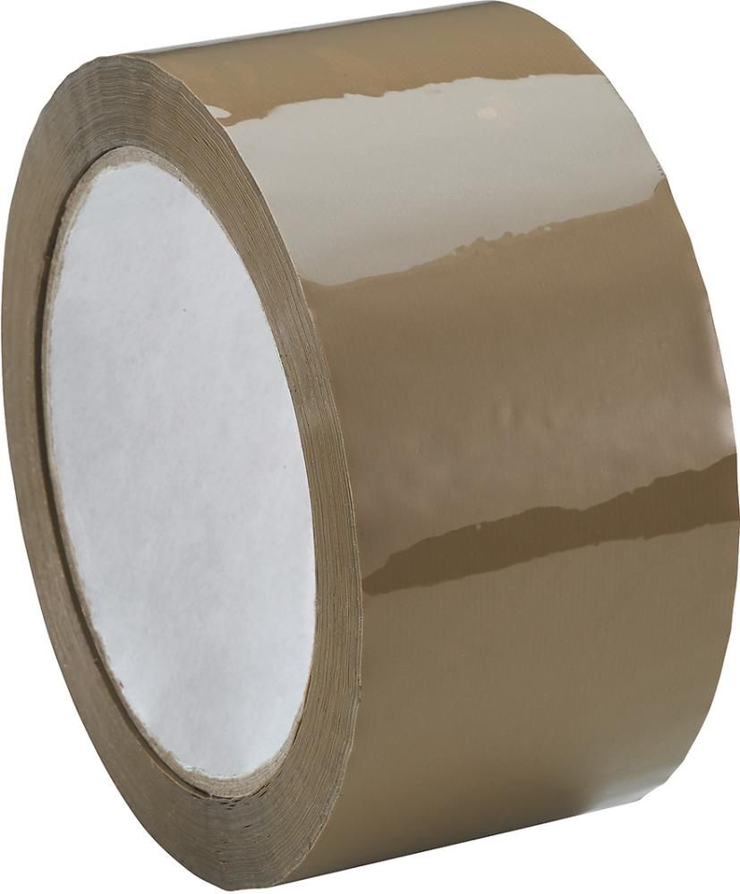 BOPP-Verpackungsklebeb. Geräuscharm abrollbar 50mmx66m, Acrylatkleber chamois
