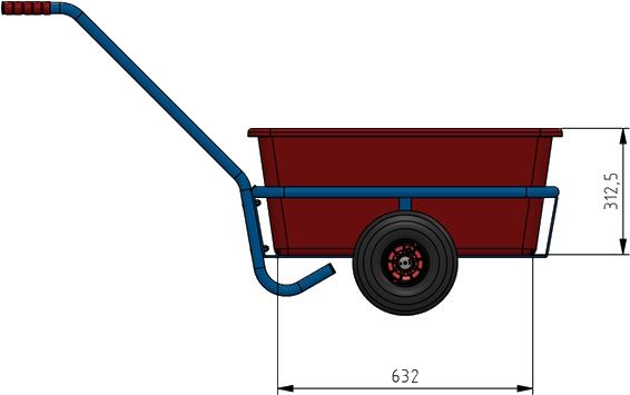 FETRA leichter Handwagen, "4101"