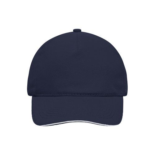 5 Panel Cap mit kontrastfarbigem Sandwich