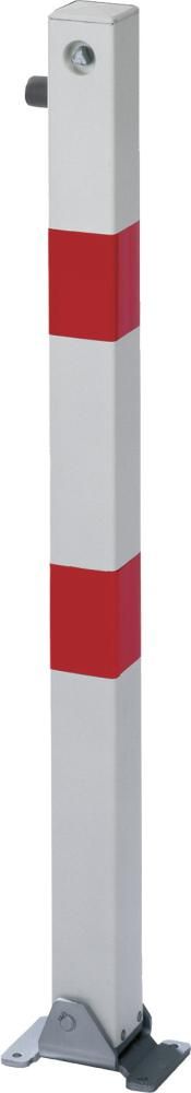 Absperrpfosten KLAPPY 70x70 mm Dreik. Aufschr. GAH