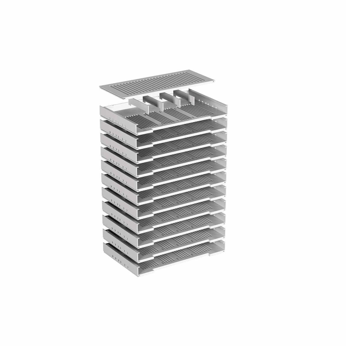 Formularablage, Set 11, 392 mm, Aluminium Optik