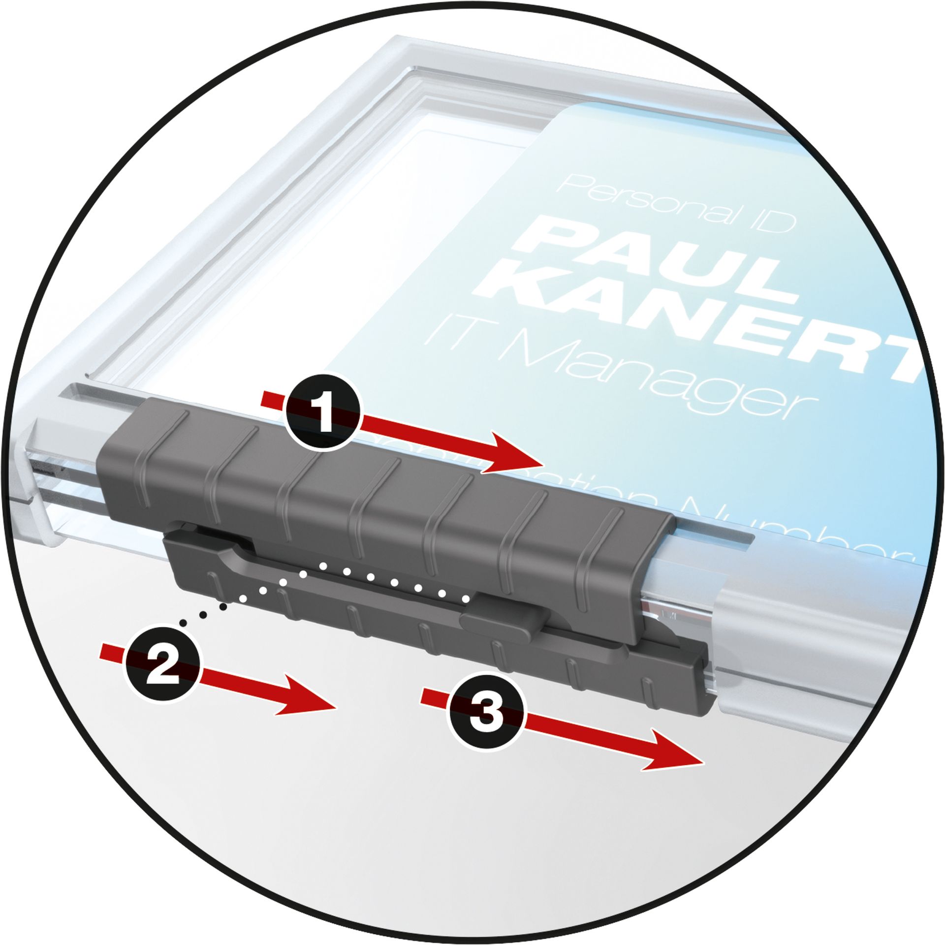 Kartenhalter PUSHBOX TRIO 10 St./Pack.