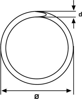 PÖSAMO Schlüsselringe Ring-Ø 50,0mm
