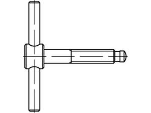 DIN 6304 5.8 EM 10 x 70 brüniert, ohne Druckstück brün S