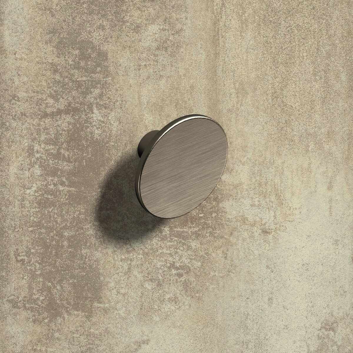 Knopf Tardiano, H 30 mm, ø 60 mm, Edelstahl Optik