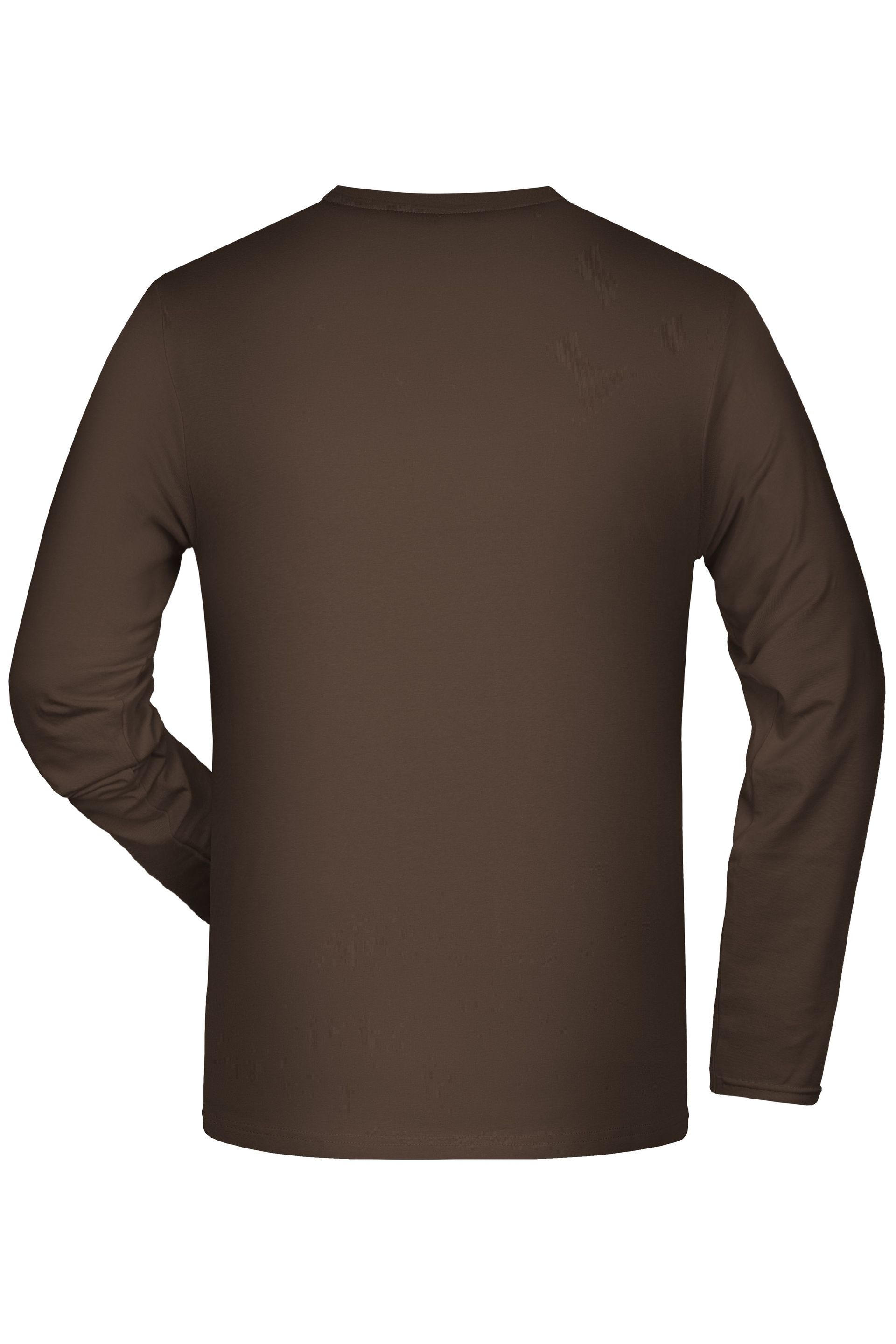 James & Nicholson JN056 Sweatshirt Langarm, Braun, Gr. S
