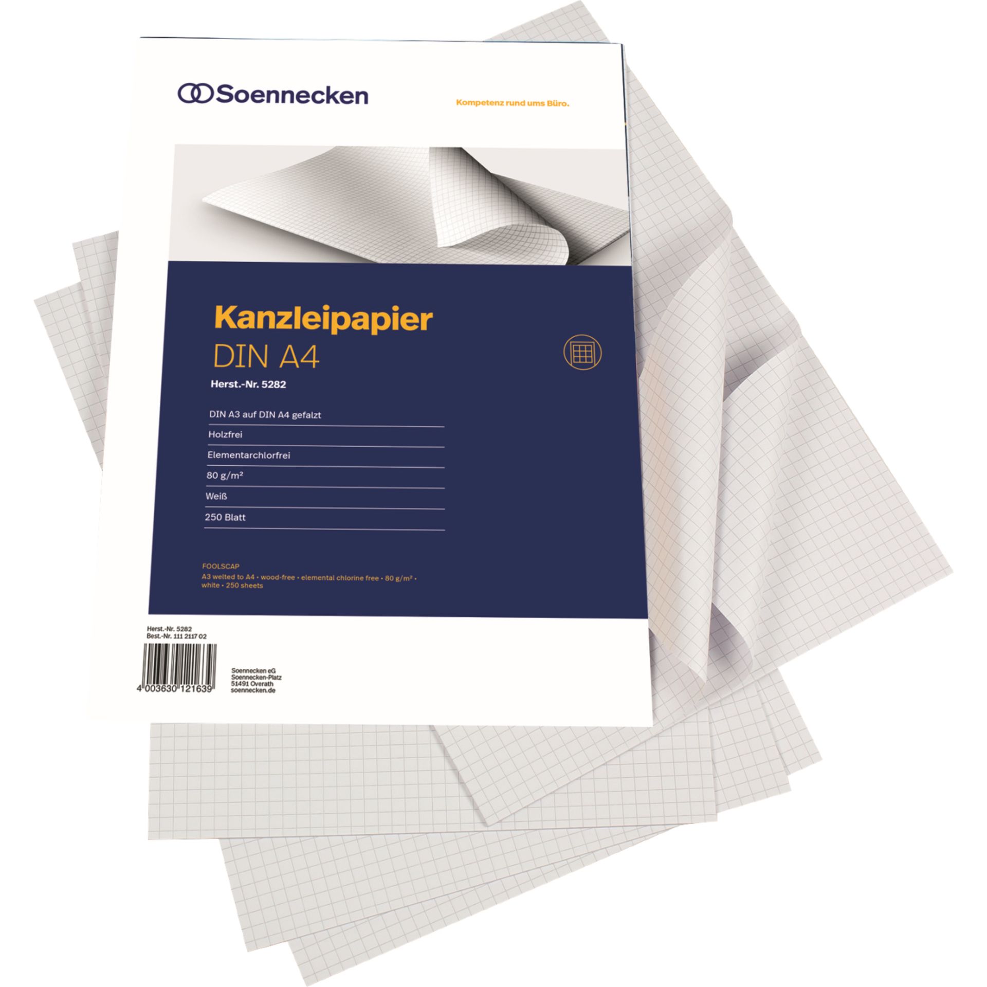 Kanzleipapier  A3/A4 kar 250Bl
