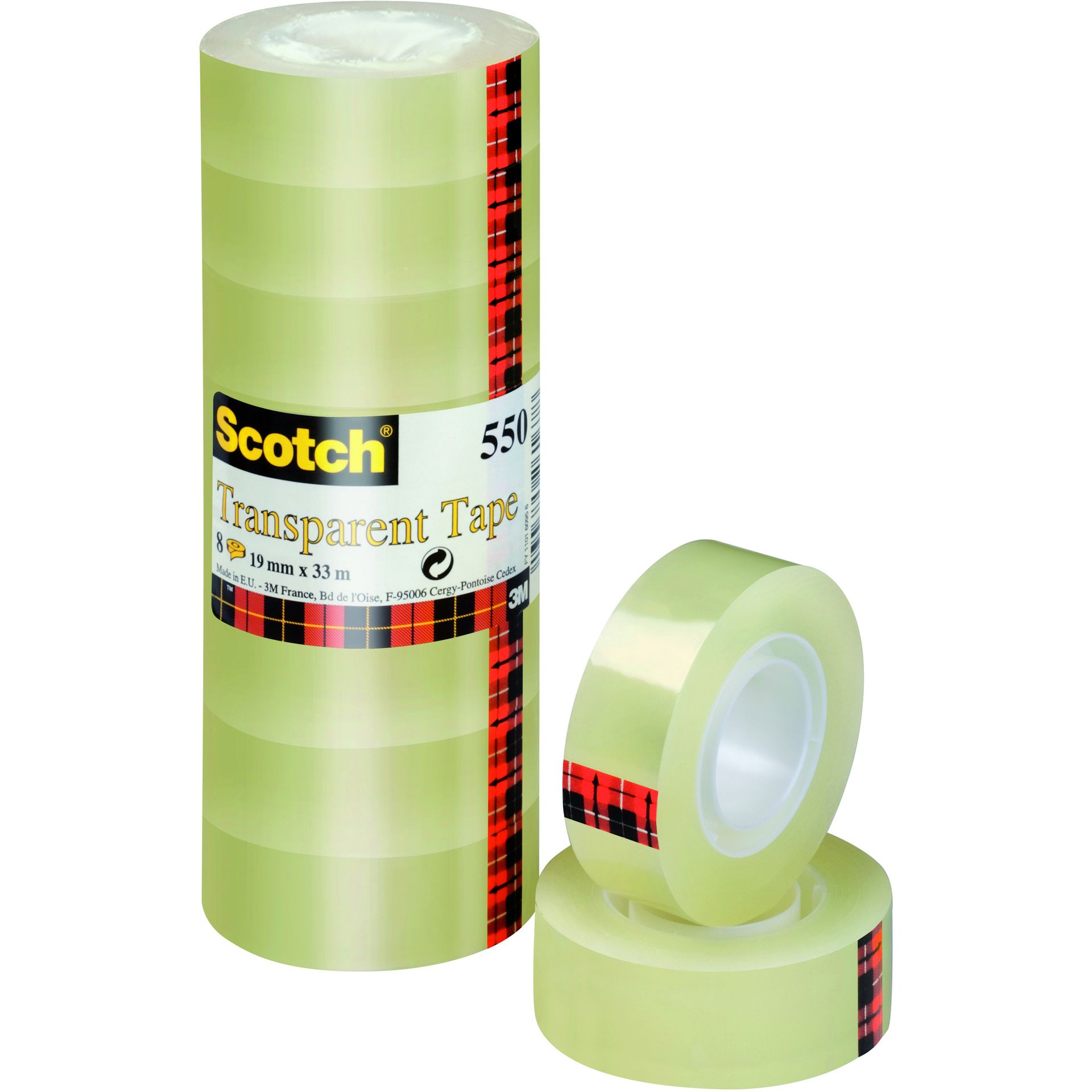 Klebefilm 550 19mmx33m transparent 8 St./Pack.