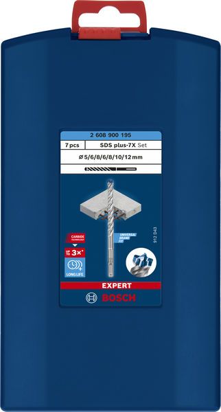 BOSCH Hammerbohrersatz: SDS-plus-7X
