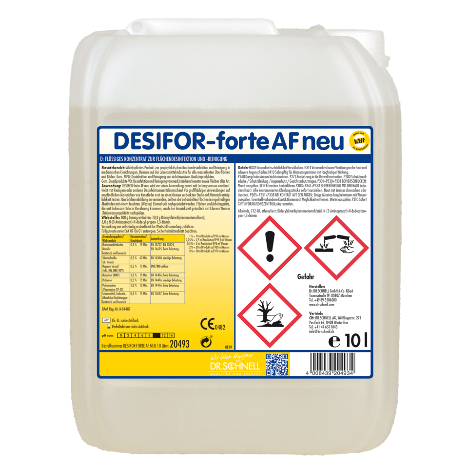 DESIFOR-forte AF neu Kanister 10 Liter