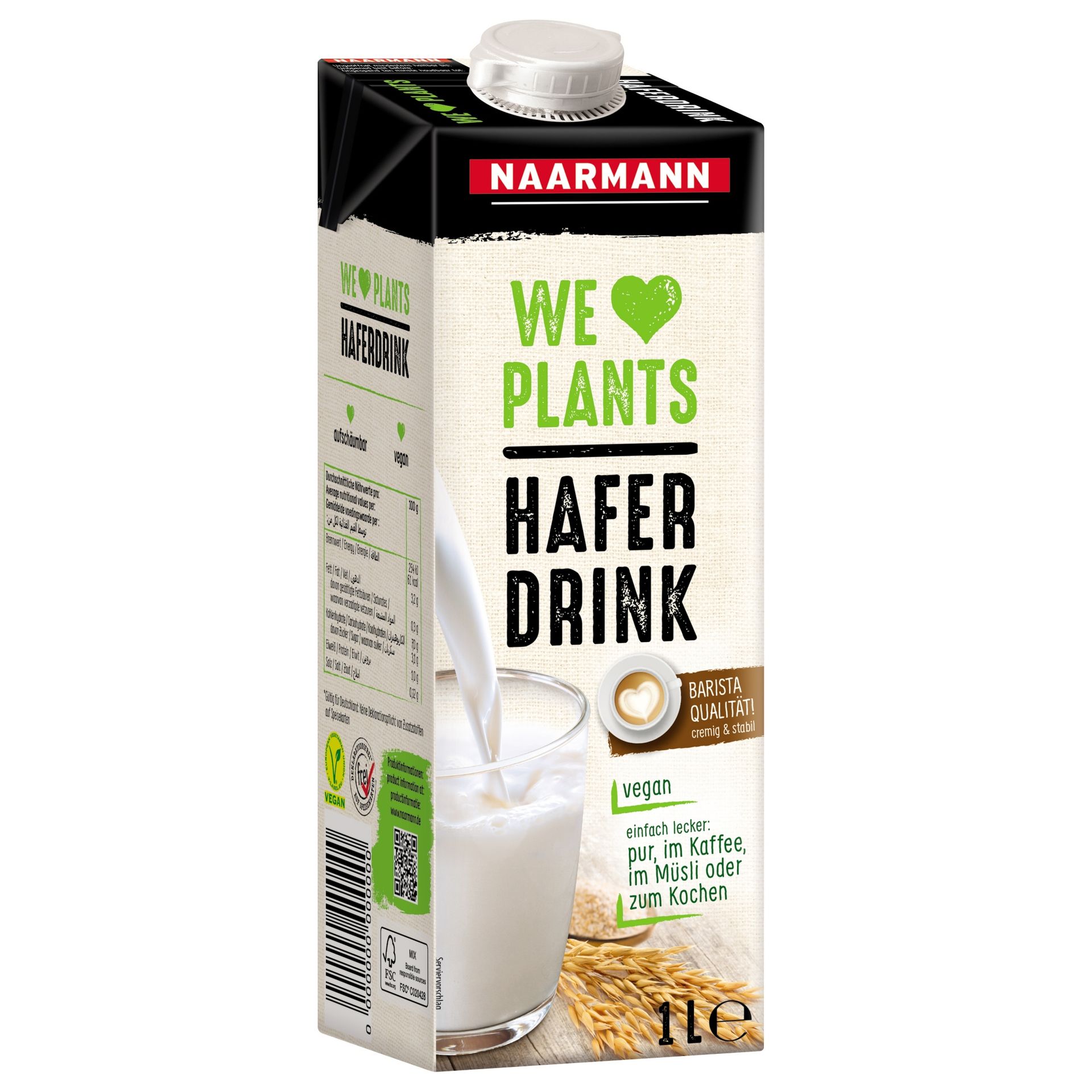 Haferdrink vegan 1l 12 St./Pack.