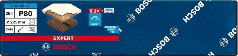 Bosch EXPERT C470 Schleifpapier, 19 Löcher