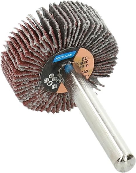 Fächerschleifer m.Schaft R207Plus 30x10x6 P80