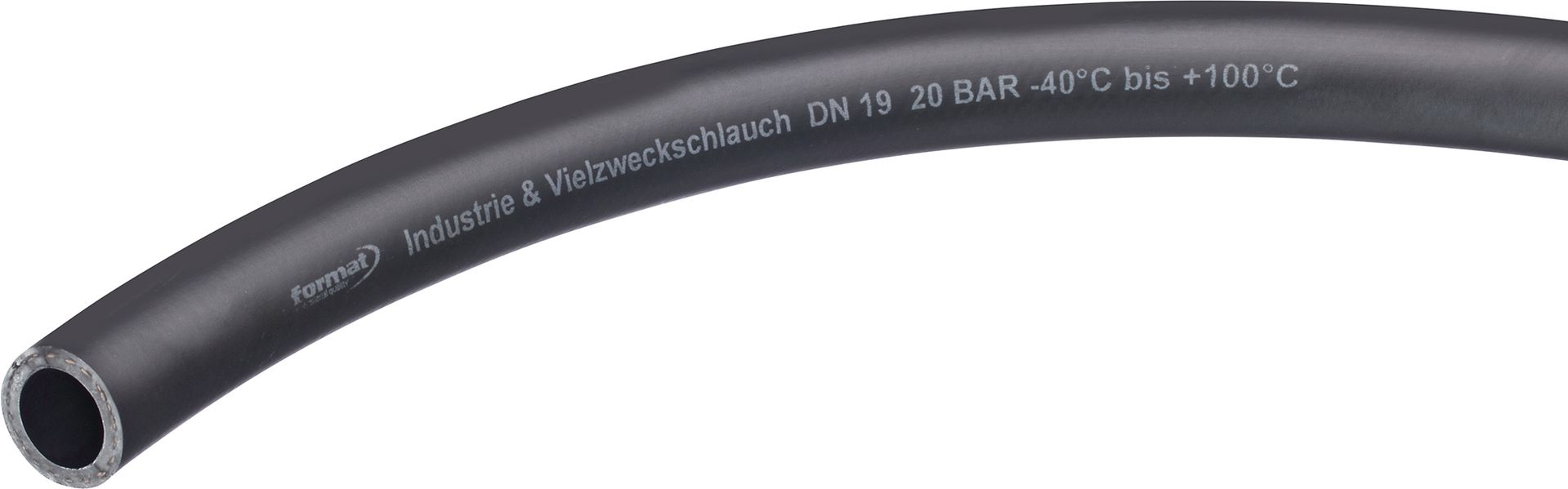 FORMAT EPDM Industrie-/Vielzweckschlauch schwarz