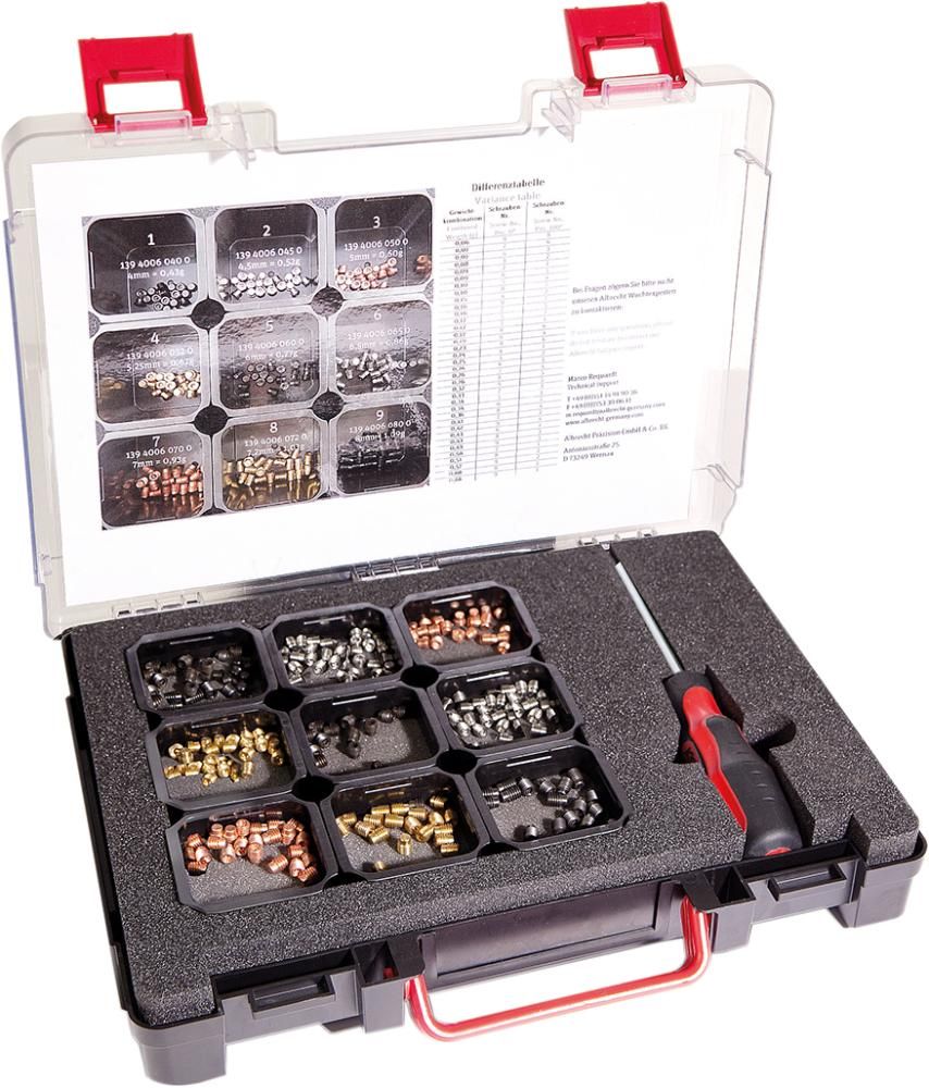 Feinwuchtschrauben-Set 9 Gr, je 20 St., Torx 15 ALBRECHT