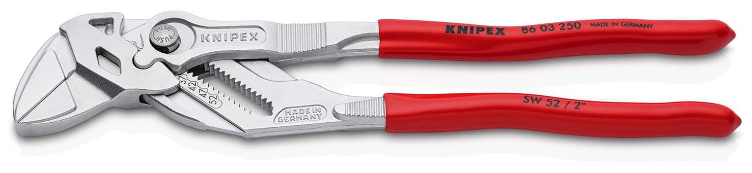 KNIPEX Zangenschlüssel mit Kunststoff überzogen verchromt
