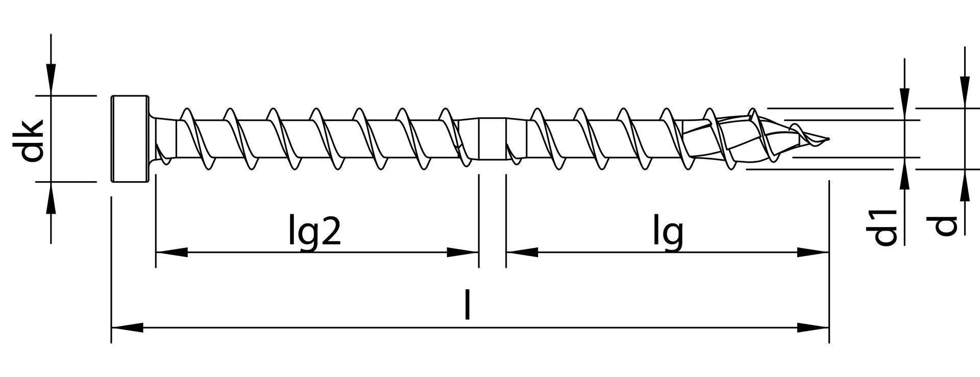 HECO-TOPIX-plus CombiConnect 8,5x300 CC-Gewinde
