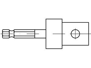 ART 88776 UPAT Adapter SK SW 8 1/2 für Ankerstangen M 8 - M 22 S