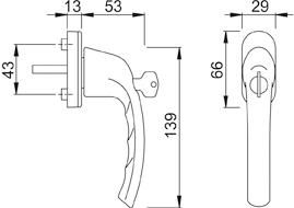 Fenstergr. abschliessb.F10710S/U26 100NM