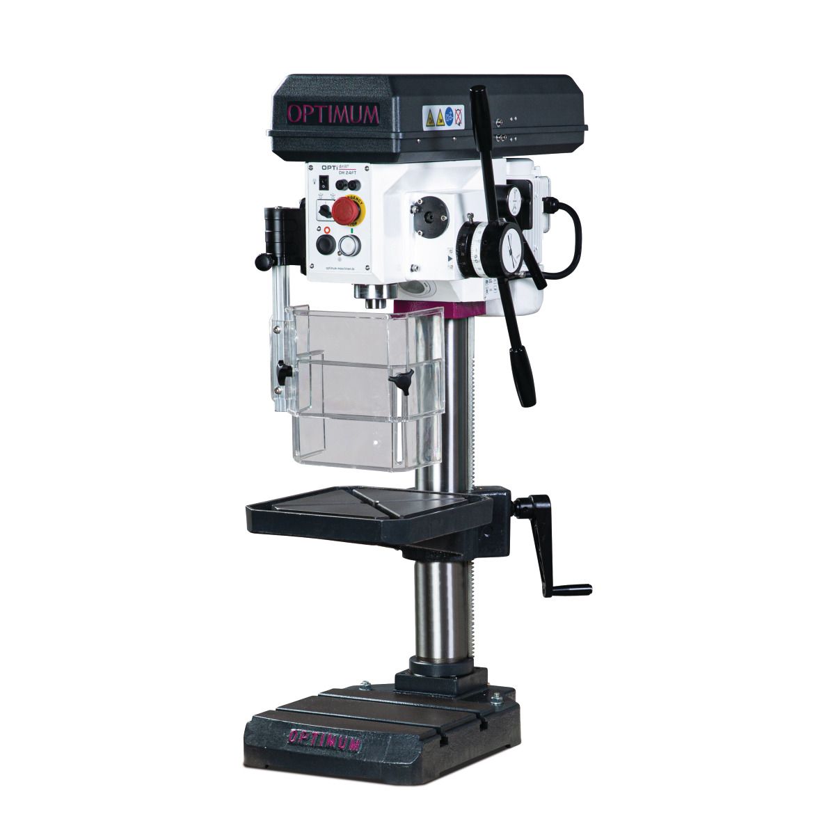 Tischbohrmaschine Optimum OPTIdrill DH 24FT Aktions-Set inkl. Maschinenschraubstock